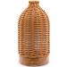 Essential Oil Diffuser - Multifunction Aromatherapy Diffuser 7 LED Color Changing Light 100ML Rattan Diffuser Easy to Clean Suitable for Home Office (Tan)