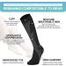 Best Compression Stockings for Men & Women - 20-30 mmHg Support Socks (2 Pairs) - Knee-High Travel Sports & Running - S/M Deep Black - Buy Online on GoSupps.com