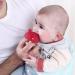 Baby Teething Toys for 3 Months+ Sucking Needs with Clip to Attach on Cloth. Mombella Baby Teethers for Infants Soft Silicone BPA Free Chew Toy for Babies Baby Show Gifts for Newborn Red - Buy Online on GoSupps.com