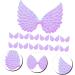 Operitacx 12pcs Small Wing Decorative Patches Wings for Diy Crafts Tiara Crown Purple Cloth 3d Christmas Tree Purple 12.50X7.00X0.10CM - Buy Online on GoSupps.com