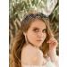 IYOU Crystal Wedding Hair Vines Black Rhinestone Bride Headband Flower Bridal Guest Hair Accessories for Women - Buy Online on GoSupps.com