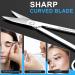 Premium Eyebrow Trimmer & Facial Hair Grooming Scissors - Curved & Rounded Kit for Eyebrow Nose Beard Moustache Eyelash & Ear Hair - International Shipping Available - Buy Online on GoSupps.com