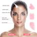 Rose Quartz Gua Sha Facial Tools Set - Pack of 3 Pink | Face Massager for Skincare & Trigger Point Treatment - Buy Online on GoSupps.com