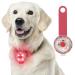 Fttouuy safety LED flashing light for dogs cats - USB rechargeable LED light fluorescent trailer dog 3 flashing fashionis waterproof security pets red red
