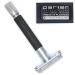 Parker 74R Graphite Gray - Long Handle Heavyweight Butterfly Open Double Edge Safety Razor for Men | Includes 5 Premium Platinum Blades - Best Quality Shaving Gift - Buy Online on GoSupps.com