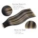 Shop If Salife Tape Extensions | 40PCS 60g 25cm Balayage Natural Black to Light Blond | Invisible Real Hair Extensions - Buy Online on GoSupps.com