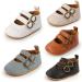 Baby Girls First Walking Shoes Mary Jane PU Leather Anti-Slip Princess Shoes - F Blue (0-6 Months) - Buy Online on GoSupps.com