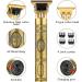CKCLR Men's Hair Clipper 4 Limited Comb Electric Hair Shaver - Waterproof T-Blade, USB Chargeable, Men's Gift (Gold) - Buy Online on GoSupps.com