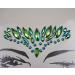 Green Rhinestone Face Jewels Sticker - Rave EDC Festival Tattoo - Buy Online on GoSupps.com