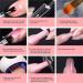 Nails Extension Gel Kit - 6 Colors Professional Builder Gel Set for Quick Building Nail Extensions - 15 in 1 Manicure Salon Set - Buy Online on GoSupps.com