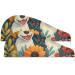 Dog Couple Flowers Hair Towel 2 Pack | Super Absorbent Quick Dry Hair Turbans for Women & Girls - Best Hair Drying Solution - Buy Online on GoSupps.com