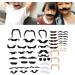  MIMEITOPA False Eyebrow Beard Kit Short Flannel Fake Eyebrow Beard Kit for Artificial Brows and Moustache with Back Adhesive for Theme Party - Buy Online on GoSupps.com