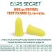 EARS SECRET Small Size Foam Ear Plugs 25+3 Pairs - 37dB Noise Reduction for Sleeping, Travel, Concerts - Comfortable and Compact Design for Small Ear Canals - Buy Online on GoSupps.com