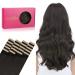 If Salife Tape Extensions Real Hair 20Pcs 50g 60cm 24 inch dark brown remy invisible tape extensions silky straight real hair extensions skin weft tape in 60cm #2 dark brown