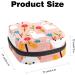 Alpaca Flower Pattern Menstrual Cup & Pad Storage Bag | Travel-friendly Organizer for Sanitary Napkins | Large Capacity & Portable Design in Color 1 - Buy Online on GoSupps.com