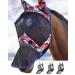 Harrison Howard Caremaster Horses Fly Mask Long nose with ears UV protection for horse abstract graffiti (XL) XL abstract graffiti