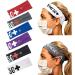 Headbands for Women with Buttons for Face Mask Ear Saver Headband for Nurses Elastic No Slip Hair Bands Workout (ASDJY1223)