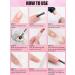EBANKU Poly Nail Gel Kit - Nude & Clear French Colors with Mini Nail Lamp - DIY Nail Art & Manicure All-in-one Set - Buy Online on GoSupps.com