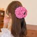 Big Flower Hair Claws Women's Vintage Headwear Big Rose Flower Hair Bow Barrettes Ponytail Holder Hair Accessories for Girls Rose Red - Buy Online on GoSupps.com