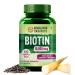 Generic Biotin 10000 MCG Supplement for Men and Women with Keratin+Amino Acids+Multivitamin for Healthy Hair Skin & Nails -120 Vegetarian Tablets