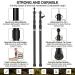 Top Hill 2023 Telescoping Tarp Poles - Set of 2 | Adjustable Aluminum Tent Poles for Camping | Portable Replacement Canopy Rods | New-4 Section - Buy Online on GoSupps.com