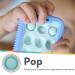 Nuby Baby Teething Toy - BPA Free Sensory Popper Cellphone - Blue - 3+ Months - Buy Online on GoSupps.com
