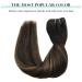 Doores Clip-In Hair Extensions - Real Remy Hair Balayage Natural Black to Chestnut Brown 45cm (18 inch) 120g 7 Pieces - Buy Online on GoSupps.com