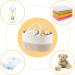 WHATWEARS Baby Diaper Caddy Organizer - Portable Cotton Rope Basket for Boys and Girls - Yellow Nursery Storage with Compartments - Buy Online on GoSupps.com