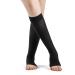 Sigvaris DYNAVEN Women's Compression Calf-High Socks 20-30mmHg - Open Toe Design for Daily Comfort & Support - Black - Extra Large Short