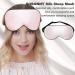 SOBONNY 100% Natural Silk Sleep Mask - Relieve Eye Fatigue, Breathable Mulberry Silk, Pink - Buy Online on GoSupps.com