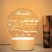 Husband Gifts - Engraved Acrylic Night Light Gifts Anniversary Wedding Gifts for Husband Husband Birthday Gifts Gifts for Husband - Night Lamp Energy Class F For Husband-round