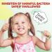 Kids Foaming Toothpaste with Low Fluoride | U-Shaped Toothbrush | Strawberry Watermelon Flavor - Buy Online on GoSupps.com