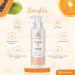 CalmGrace Collagen Gel | Anti-Ageing Collagen Moisturiser | Hydrating Anti Wrinkle Collagen Gel Face & Body Skincare | Non-Greasy Collagen Oil for Face - Papaya and Mandarin (250ml) - Buy Online on GoSupps.com