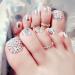 Artificial Toenails Women False Toe Nails Shining False Toe Nails Fake Toe Nails Art Tips 24pcs for Women and Girls - Buy Online on GoSupps.com