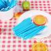  Yosoo Yosoo 100 Coloured Paper Lollipop Sticks Marshmallow Food Safe Cake Stick Safety (Colour: Blue) - Buy Online on GoSupps.com