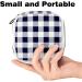 GIAPB Sanitary Napkin Storage Bag | Period Tampon & Pad Pouch | Blue & White Plaid Color1808 - Buy Online on GoSupps.com