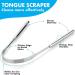 Stainless Steel Tongue Scraper Pack - 6 Cleaning Brushes for Bad Breath & Oral Hygiene - Essential Tooth Care Set - Buy Online on GoSupps.com