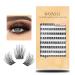 WONSIS Lash Clusters  Individual Lashes Cluster  120 Clusters Soft and Lightweight Individual Lashes  0.07 Thickness C Curl Synthetic Reusable Artificial DIY Lash Extension for Home Use (Volume 12MM) 12MM Volume