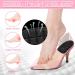 4 Pair Heel Cushions for Heel Pain Relief | Gel Heel Cups for Plantar Fasciitis & Heel Spurs | Insoles for Men & Women - Black - Buy Online on GoSupps.com