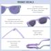 Pikacool Baby Sunglasses | Classic Square Frame UV400 Protection for Infant | Age 0-24 Months - Buy Online on GoSupps.com