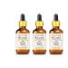 Greenwood essential natural musk melon seed oil (cucumis melo) with glass droppers natural therapeutic quality cold -pressed (pack of three) 100ml x 3 (10 oz)