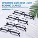 TERAISE Unisex Reading Glasses 4-Pack - 2.5X Power Stylish Black Frames for Men & Women | International Shipping Available - Buy Online on GoSupps.com