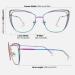Zeelool Non-Prescription Cat Eye Eyeglasses for Women | Stylish Metal Frame & Blue Light Blocking | Glitter Detail - JGM182863 - Buy Online on GoSupps.com