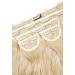Lullabellz Super Thick Blow Dry Wavy Clip In Hair Extensions 5-Piece 22-Inch Length Light Blonde - Buy Online on GoSupps.com