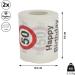 Happy Birthday Toilet Paper Set - 50th Birthday 2-Ply 24m - Fun Motif - International Shipping - Buy Online on GoSupps.com