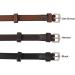 ExionPro Leather Flash Noseband with Strap - Black Brown | Full Cob Over Pony Sizes | Premium Quality Horse Tack - Buy Online on GoSupps.com