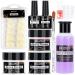 Acrylic Nail Kit with Prep Dehydrator Primer, Acrylic Powder and Liquid Set for Beginners Nail Tips Glue Brush Professional Acrylic Set with Everything White, Clear, Pink