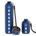 Pill Organizer 7 Day Aluminum Daily Pill Box Weekly Travel Pill Case Cute Pill Holder to Hold Vitamins Medicines Pills Supplements Blue 2
