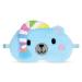 iscream Holiday Pals Satin-Lined Embroidered Fleece Sleep Mask - Polar Bear