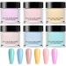 Poudre tremper pour ongles en acrylique 6 couleurs sans UV/lampe LED requis Kit de bricolage longue dur e pour d butants manucure 6 pi ces - Buy Online on GoSupps.com